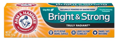 ARM & HAMMER Truly Radiant Bright & Strong Fluoride Toothpaste – Fresh Mint 4.3 oz