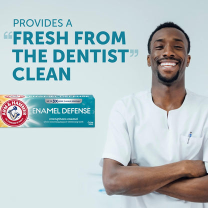 ARM & HAMMER Truly Radiant Whitening & Enamel Strengthening Toothpaste – Fresh Mint, 4.3 oz (Pack of 5)