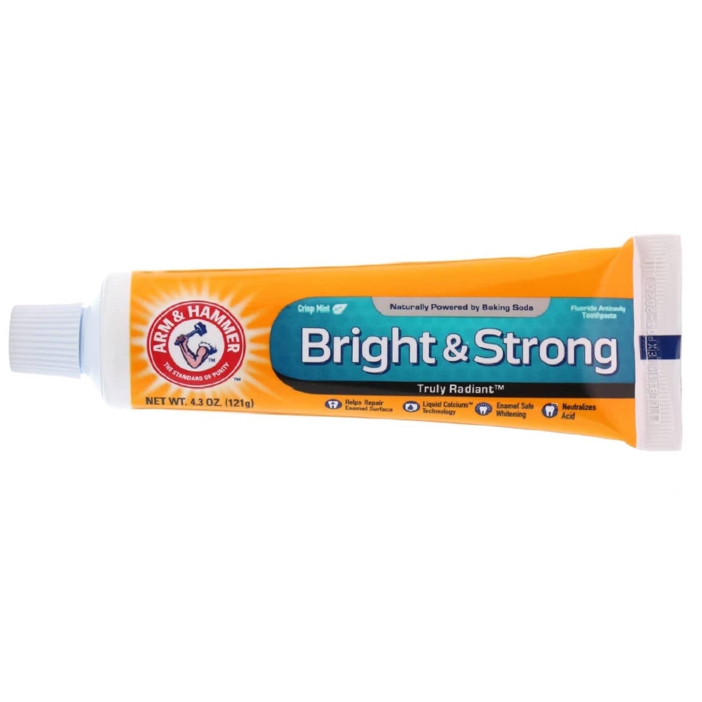 Arm & Hammer Truly Radiant Whitening & Enamel Strengthening Toothpaste Fresh Mint 4.3oz - 2 Pack