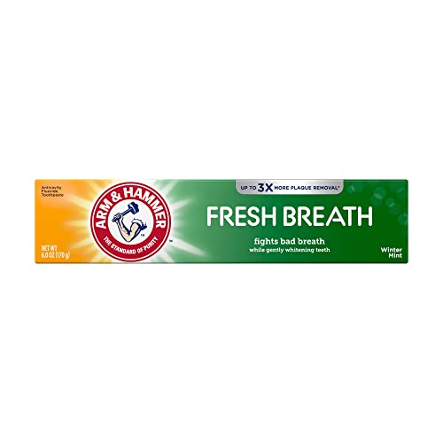Arm & Hammer Advanced White Breath Freshening Toothpaste – Winter Mint, 6 oz | Fluoride Toothpaste