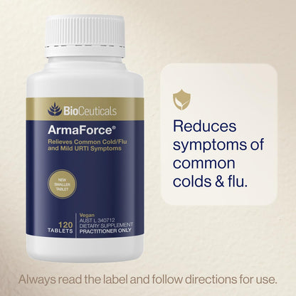 BioCeuticals ArmaForce Immune Support Olive Leaf 120 Tablets - Vegan | BCTARML