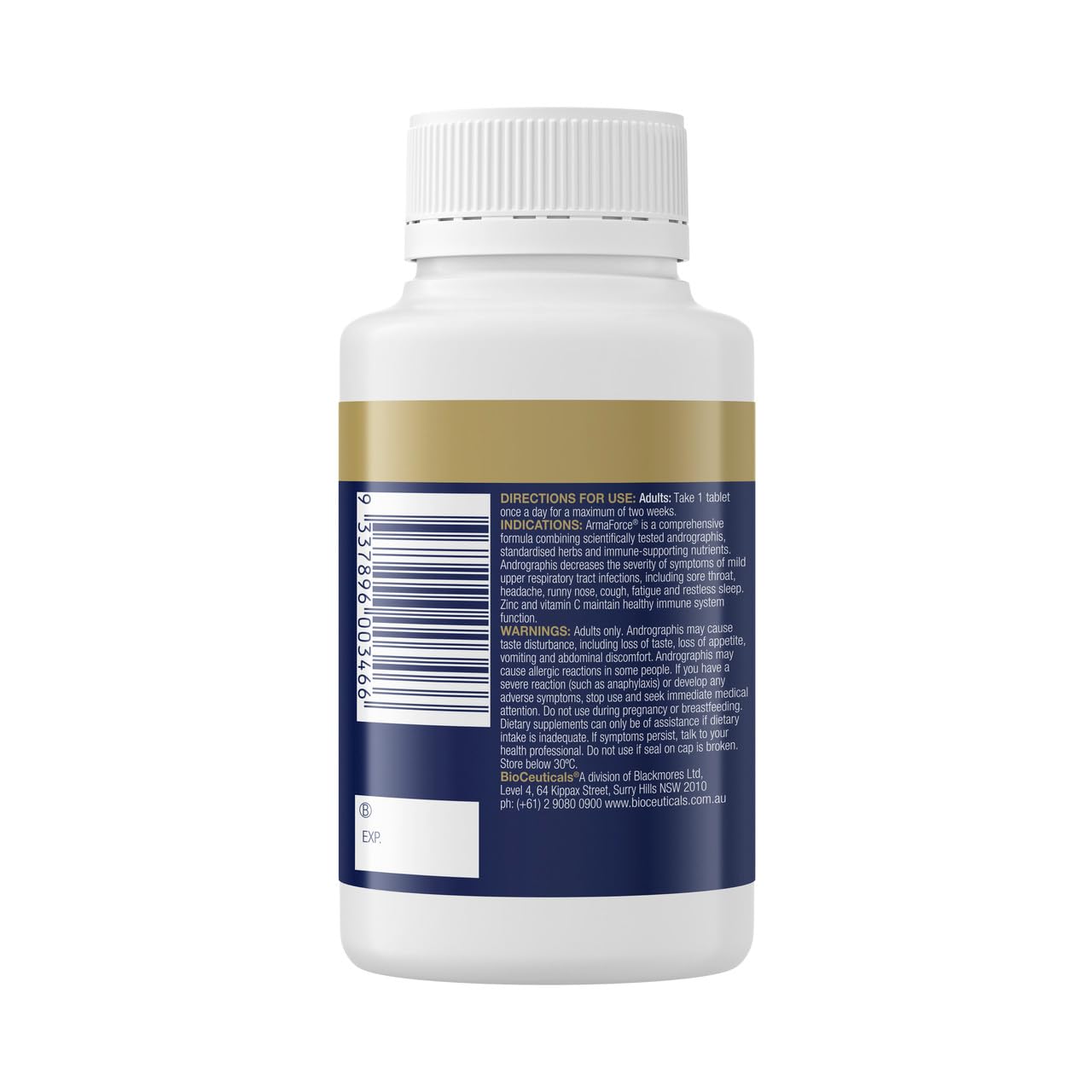 BioCeuticals ArmaForce Immune Support Olive Leaf 120 Tablets - Vegan | BCTARML