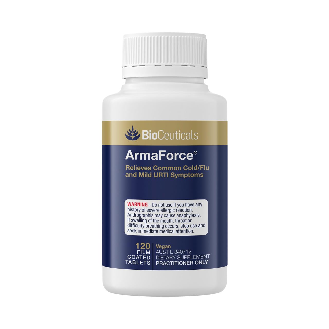 BioCeuticals ArmaForce Immune Support Olive Leaf 120 Tablets - Vegan | BCTARML