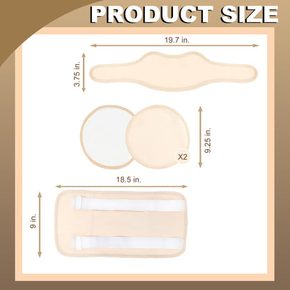 ARMINACO Castor Oil Pack Kit for Women & Beginners – 4 Reusable Wraps, 60ml Organic Oil, MagicSeal Leakproof Design
