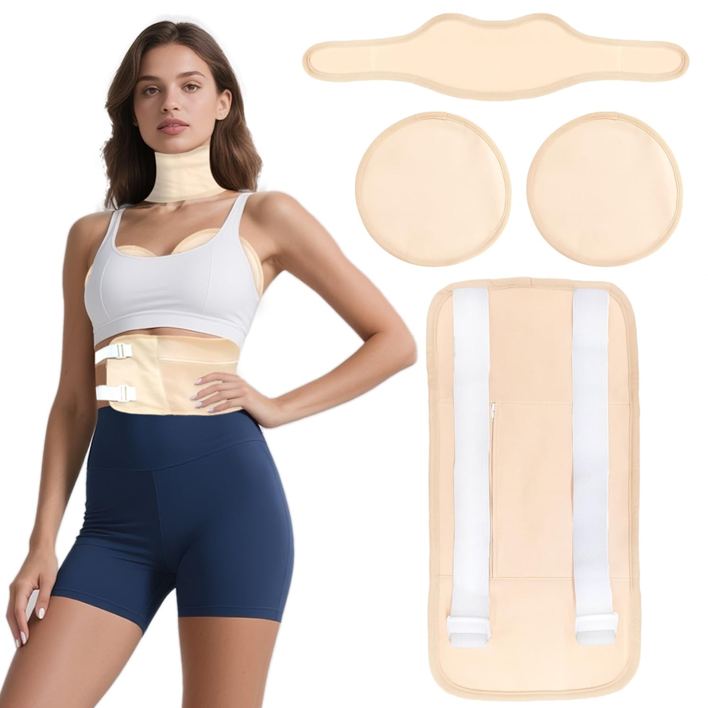 ARMINACO Castor Oil Pack Wraps – 4pc Organic Cotton Set for Detox, Hormone Balance & Cramp Relief