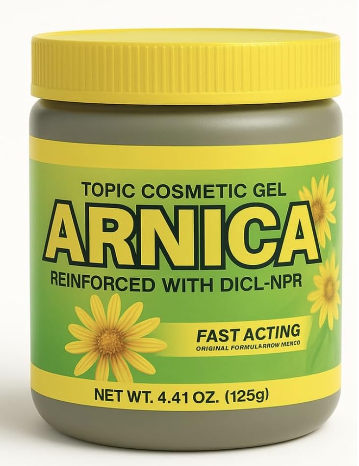 Arnica Sore Muscle Massage Gel Pomade – Natural, Fast-Absorbing (Diclofenac & Naproxen)