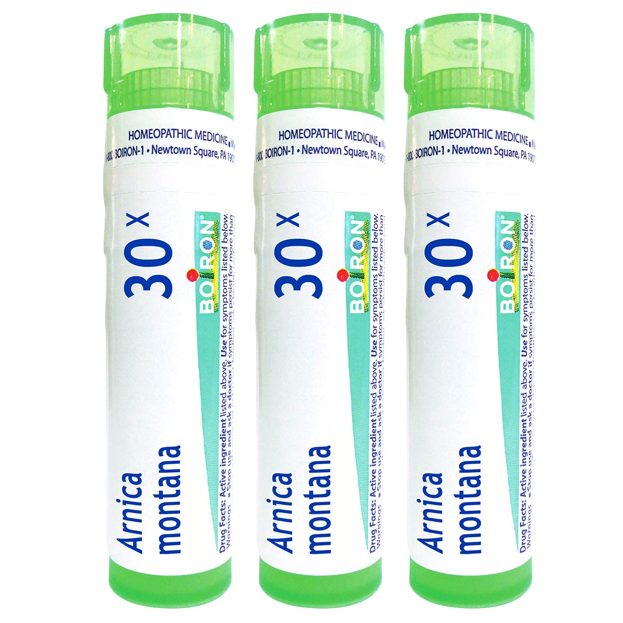 Boiron Arnica Montana 30X – Homeopathic Muscle Pain Relief (Pack of 3, 240 Pellets)