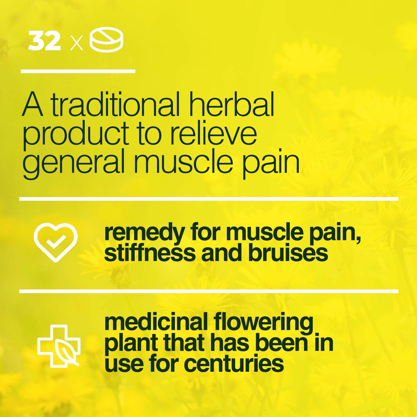 Miers Laboratories Arnica Extra Homeopathic Tablets – Muscle Pain & Aches Relief