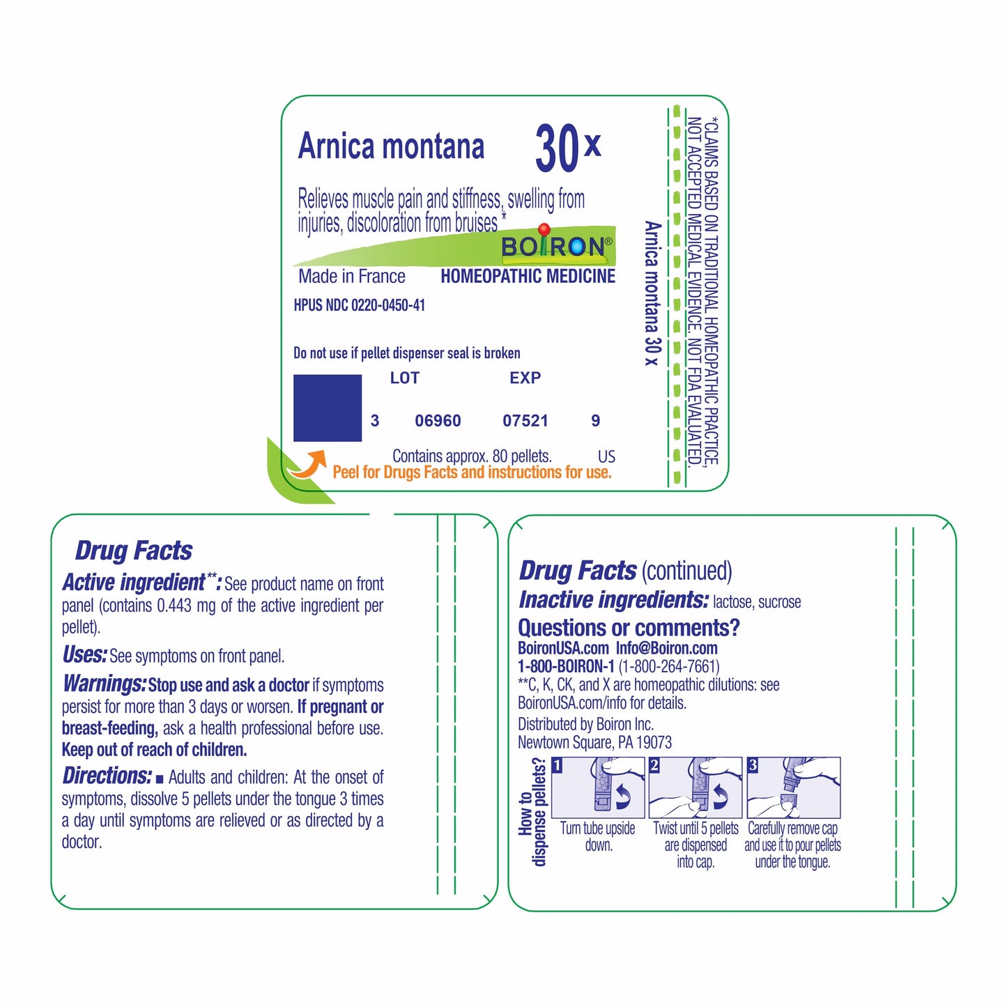Boiron Arnica Montana 30X – Homeopathic Pain Relief & Bruising