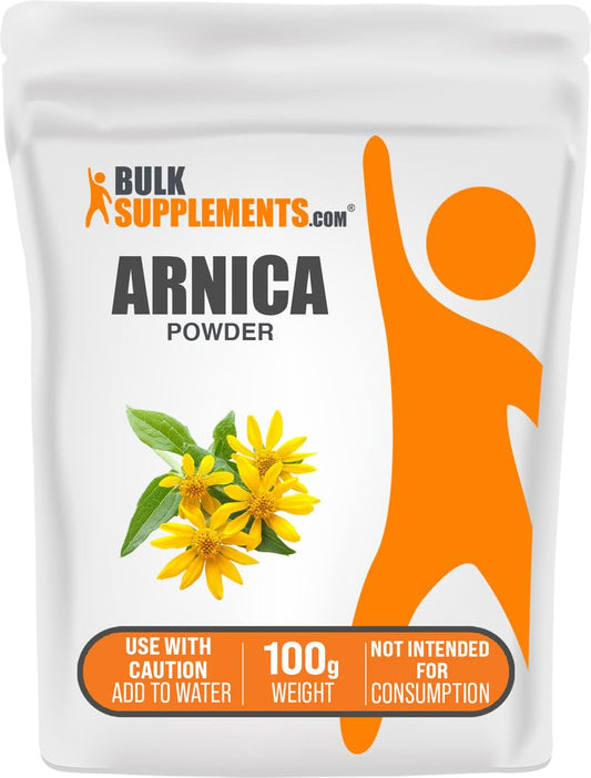 Arnica Powder 100g (3.5 oz) – Arnica Montana, Herbal Supplement | BulkSupplements BritishVita | Premium UK Vitamins & Wellness Supplements