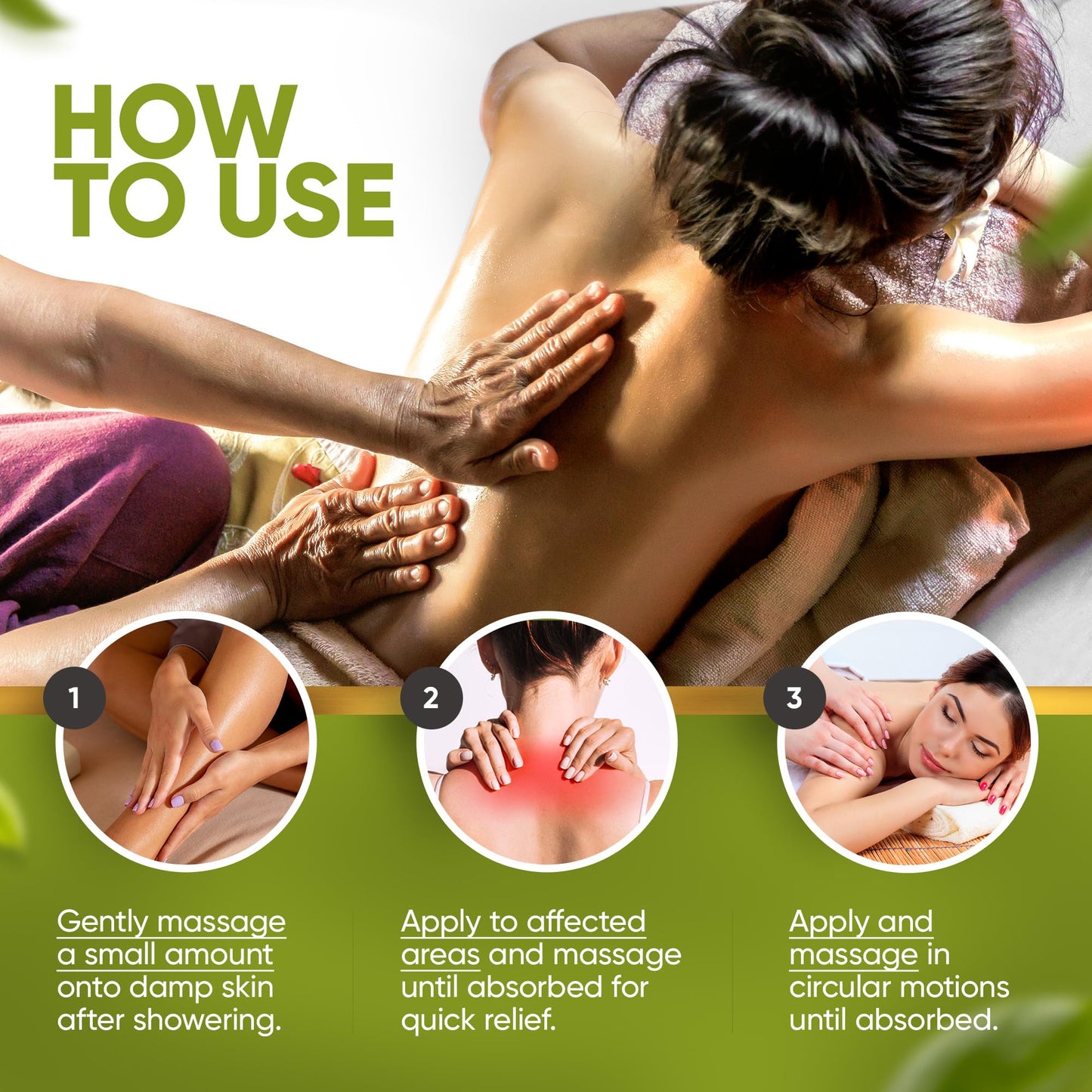 Arnica Sore Muscle Massage Oil – 100% Pure & Natural, 8 oz