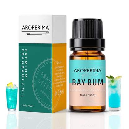 AROPERIMA Bay Rum Fragrance Oil - Premium 10ml for Diffusers, Candles & Soaps