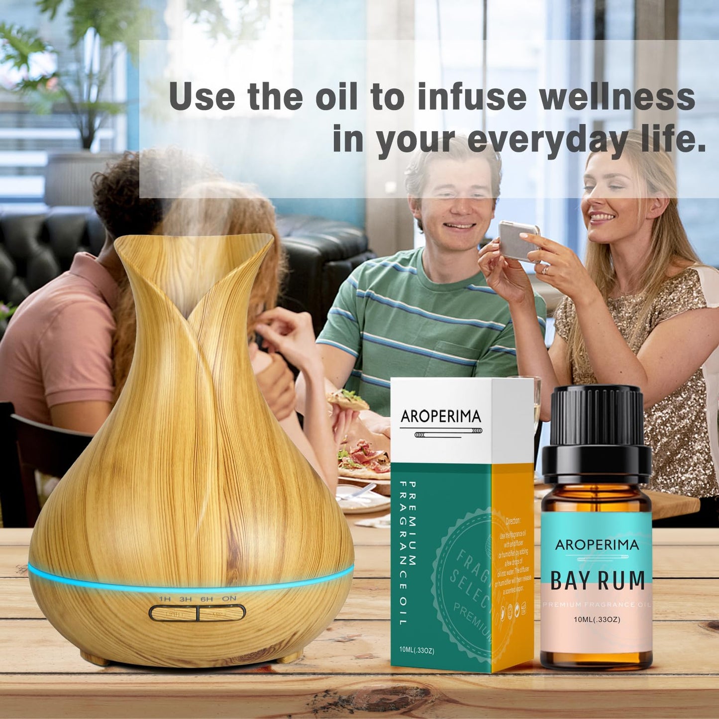 AROPERIMA Bay Rum Fragrance Oil - Premium 10ml for Diffusers, Candles & Soaps