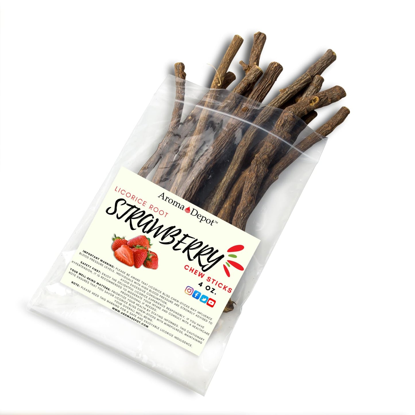 Aroma Depot Licorice Root Chew Sticks Variety Pack 2 oz - 10 Flavors