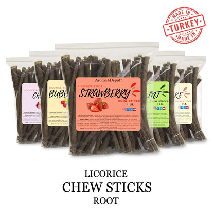 Aroma Depot Licorice Root Chew Sticks Variety Pack 2 oz - 10 Flavors