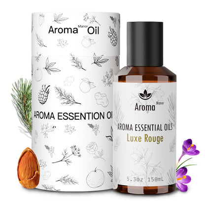 Aroma Manor Hotel Scents Luxe Rouge – Baccarat Hotel Inspired Essential Oil for Diffusers | 150mL
