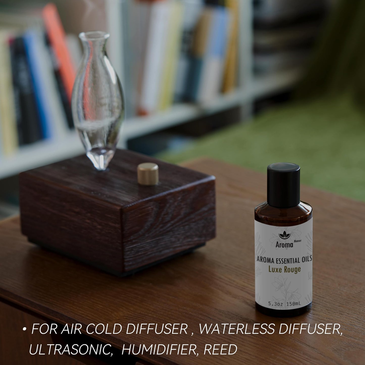 Aroma Manor Hotel Scents Luxe Rouge – Baccarat Hotel Inspired Essential Oil for Diffusers | 150mL