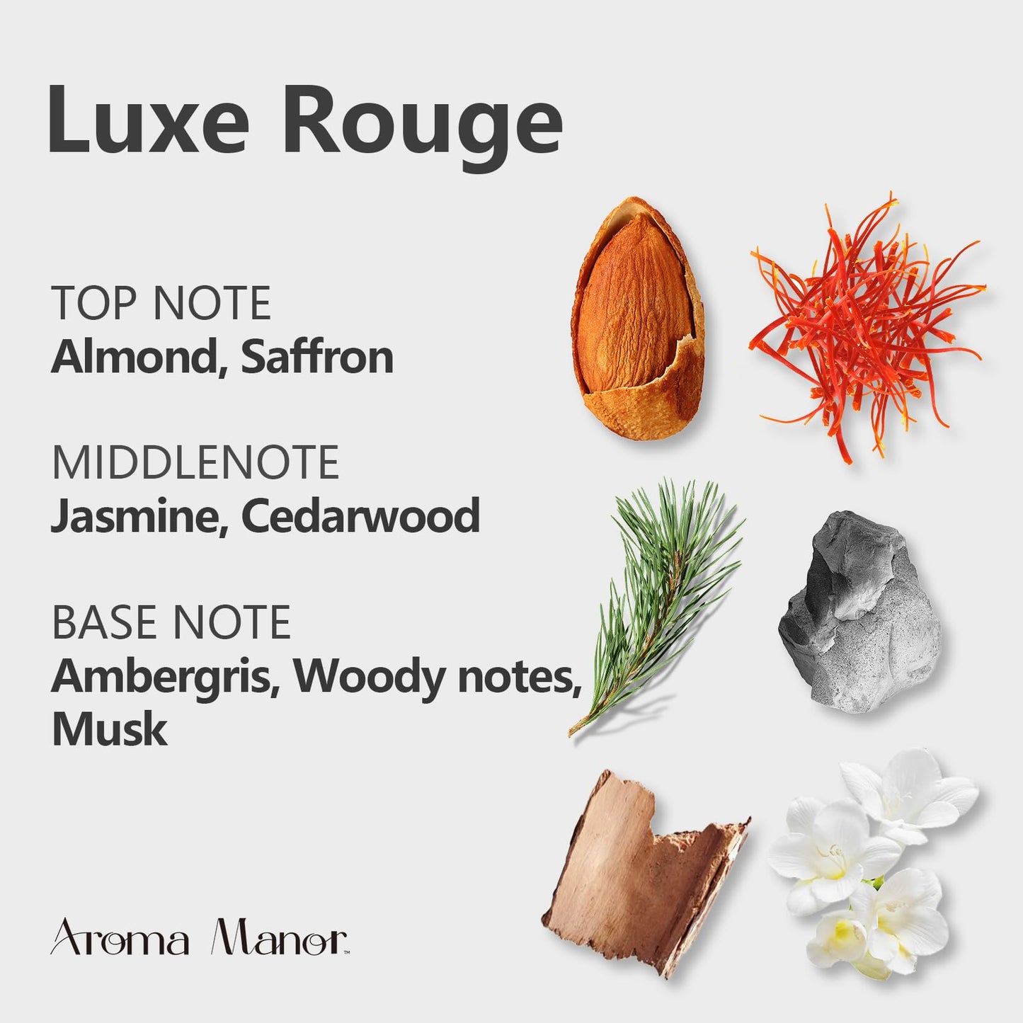Aroma Manor Hotel Scents Luxe Rouge – Baccarat Hotel Inspired Essential Oil for Diffusers | 150mL