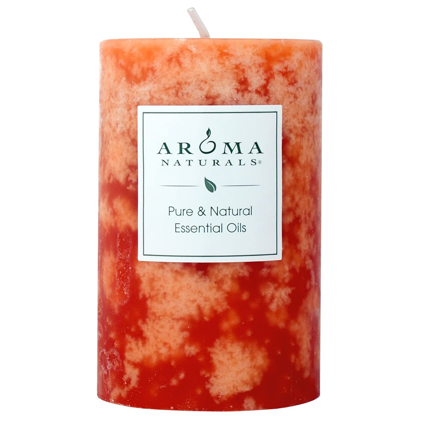 Aroma Naturals Orange & Cedar Pillar Candle – Clarity, 2.5x4 in