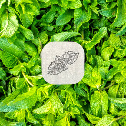 AROMA STICKERS® Spearmint – 100% Natural Essential Oil Scented Mask Stickers (12 Stickers/pc) | Face Mask & Pillow