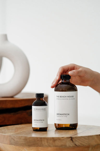 AromaTech Beach House Premium Aroma Oil – 60 mL | Salted Bergamot, Sandalwood & Coconut Milk