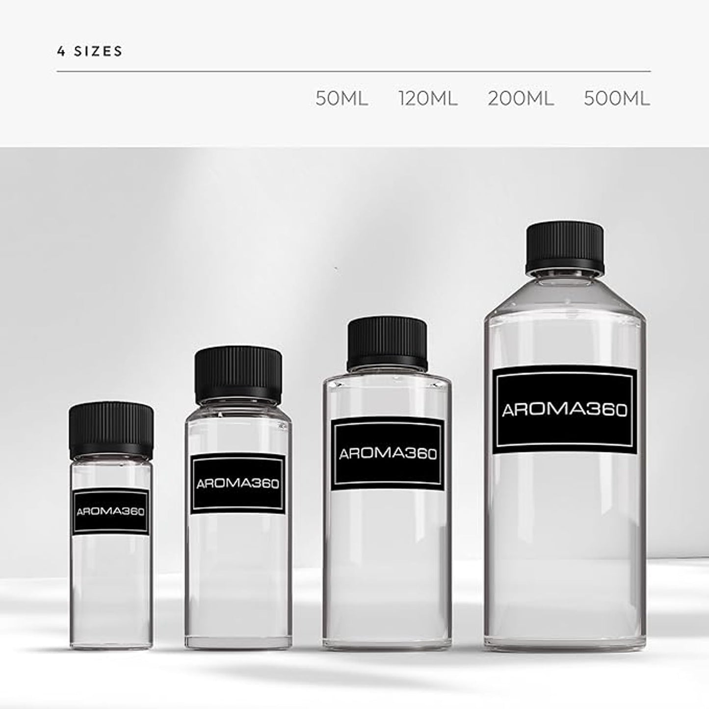 Aroma360 Black Diffuser Oil Blend | Luxury Essential Aromatherapy for Reed Diffusers | Sage, Tiaré Flower & Saffron | 16.9 oz (500 mL)