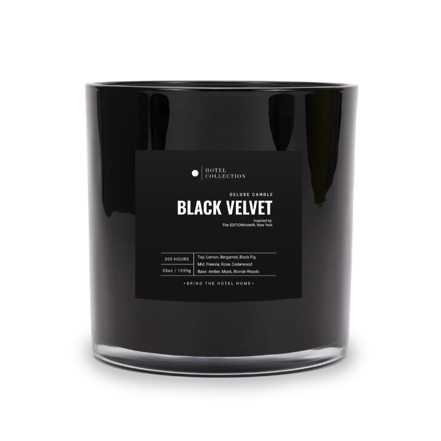 Aroma360 Black Velvet Scented Candle 55oz – Luxury Hotels Inspired, 300 Hour Burn Time