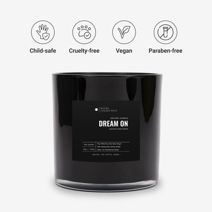 Aroma360 Dream On Deluxe Candle – Hotel-Inspired Scent with White Tea, Vanilla & Cedar | 55oz, 300-Hour Burn