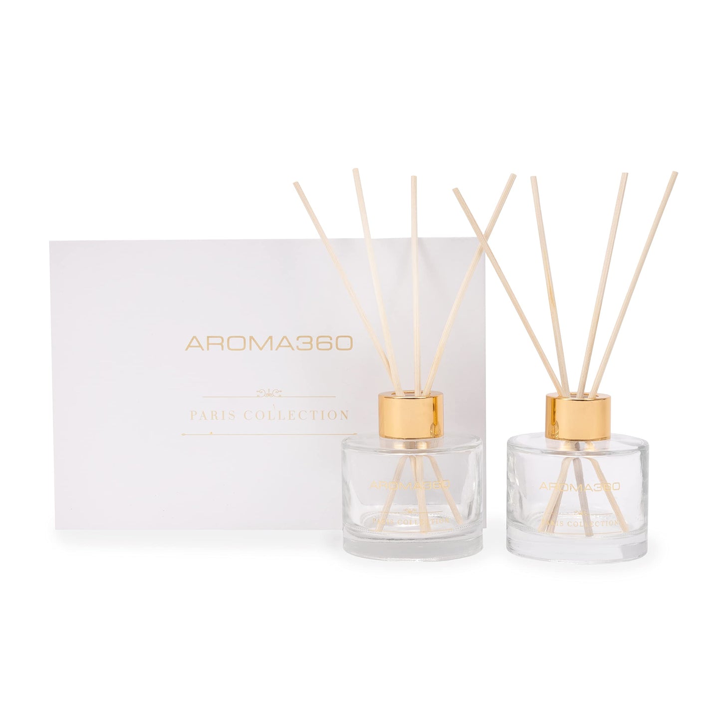 Aroma360 Dream On Paris Collection Reed Diffuser Duo – Luxury Aromatherapy Diffusers