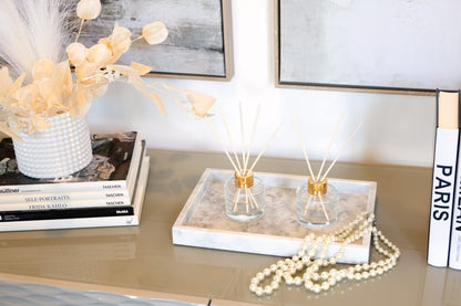 Aroma360 Escapade Paris Collection Reed Diffuser Duo | Luxury Aromatherapy Diffusers - Lemon, Ocean, Bergamot & Jasmine