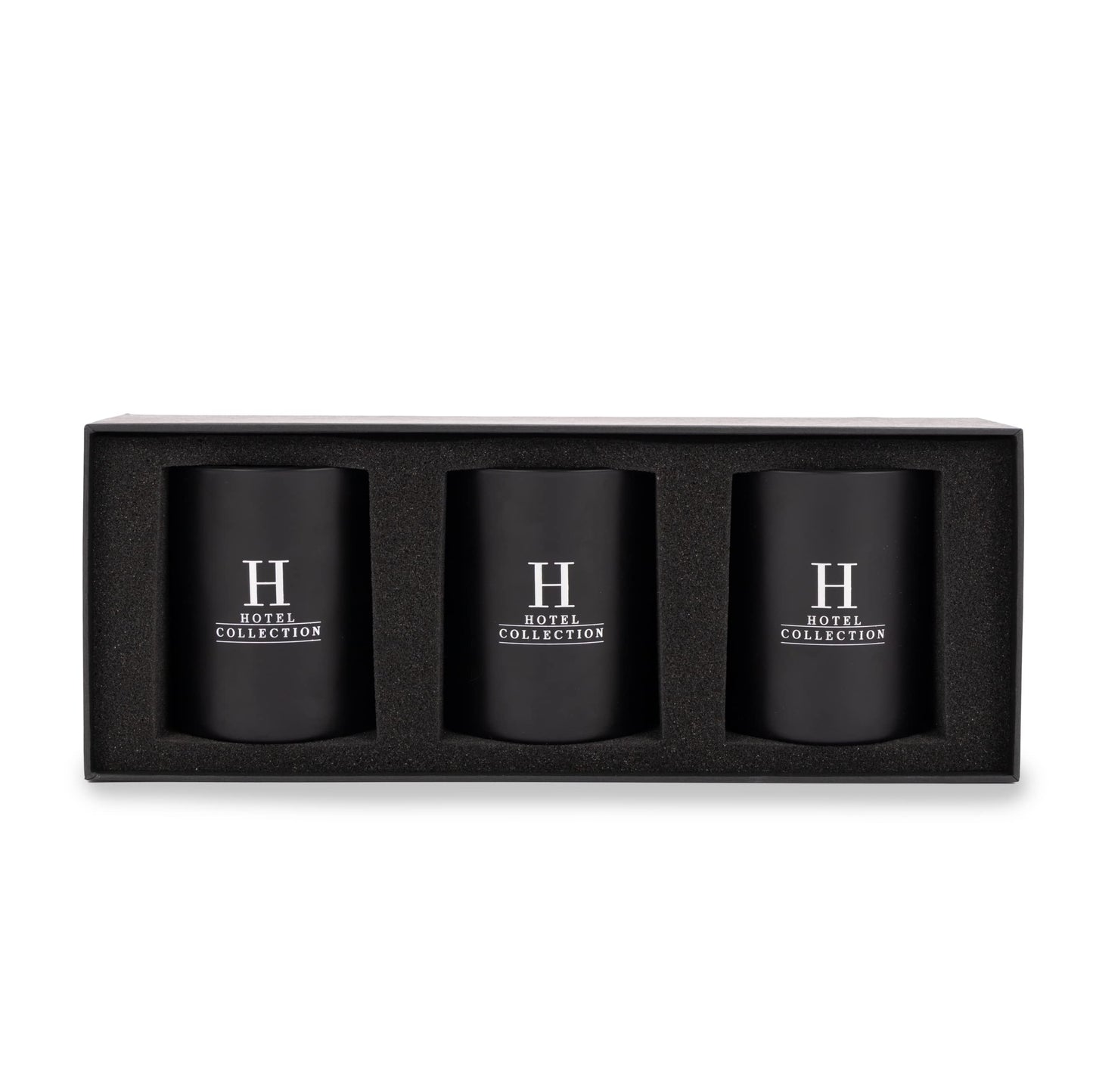 Aroma360 Hotel Collection Candle Trio Gift Set (Black Velvet) – 50-Hour Soy Candles