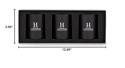 Aroma360 Hotel Collection Candle Trio Gift Set (Black Velvet) – 50-Hour Soy Candles