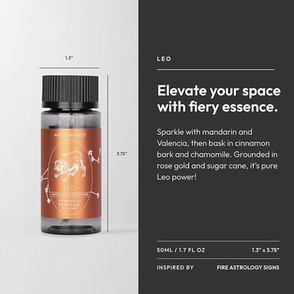 Aroma360 Leo Pro-Pod Oil Blend – Valencia Bloom, Cinnamon Bark & Rose Gold | Luxury Diffuser Oil 50 mL