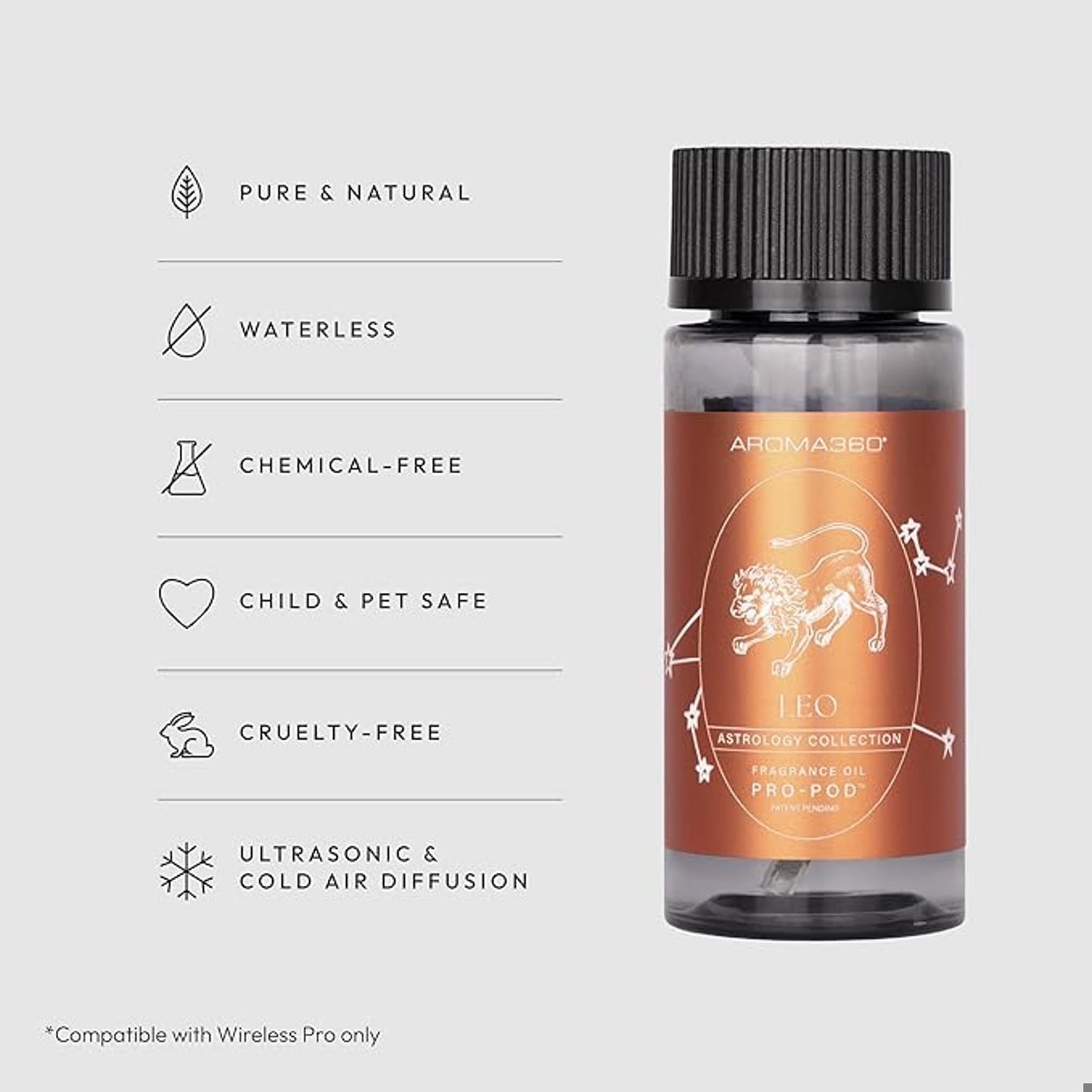 Aroma360 Leo Pro-Pod Oil Blend – Valencia Bloom, Cinnamon Bark & Rose Gold | Luxury Diffuser Oil 50 mL