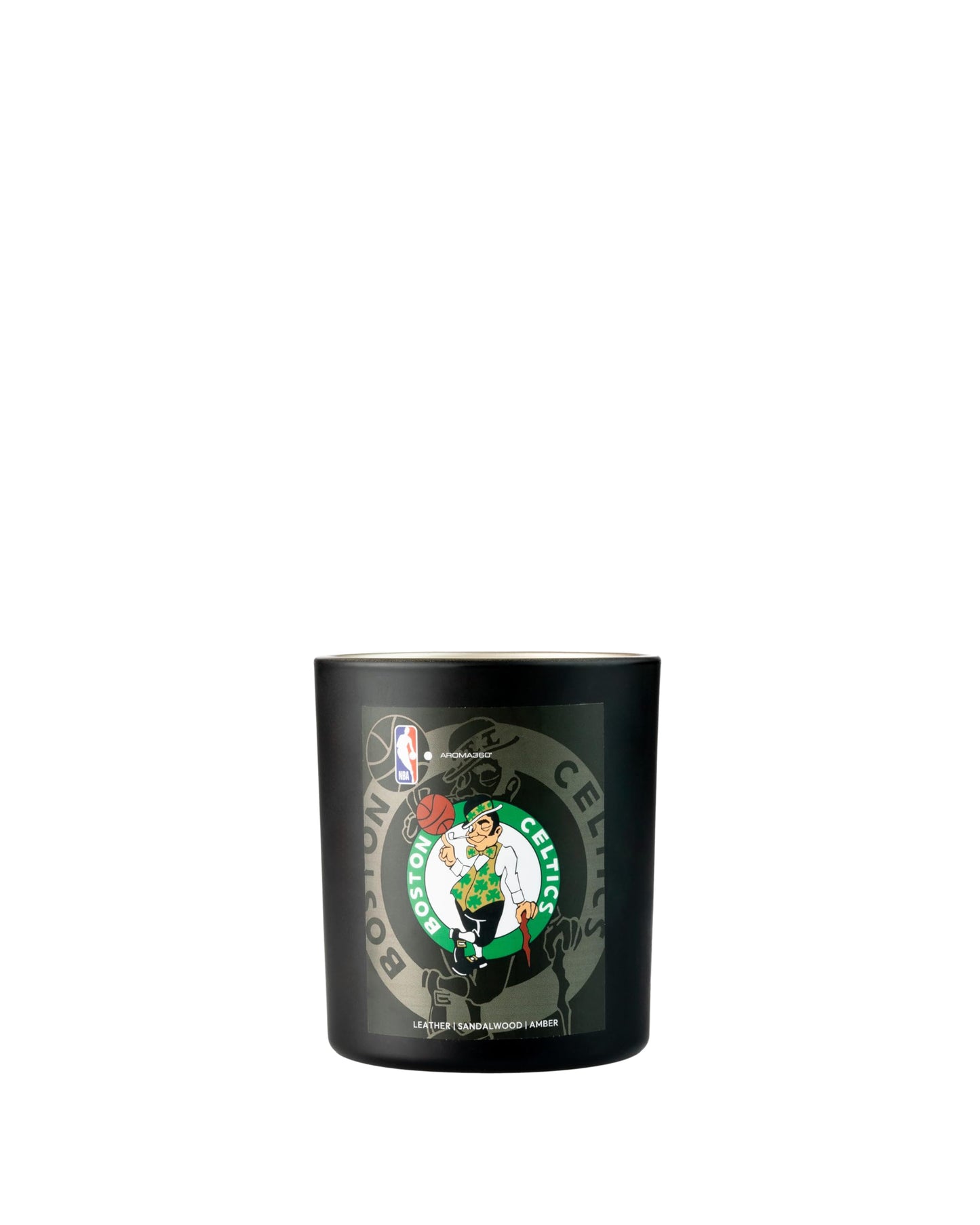 Aroma360 NBA Boston Celtics My Way Candle 14oz – 90Hr Burn, Leather & Amber Scent