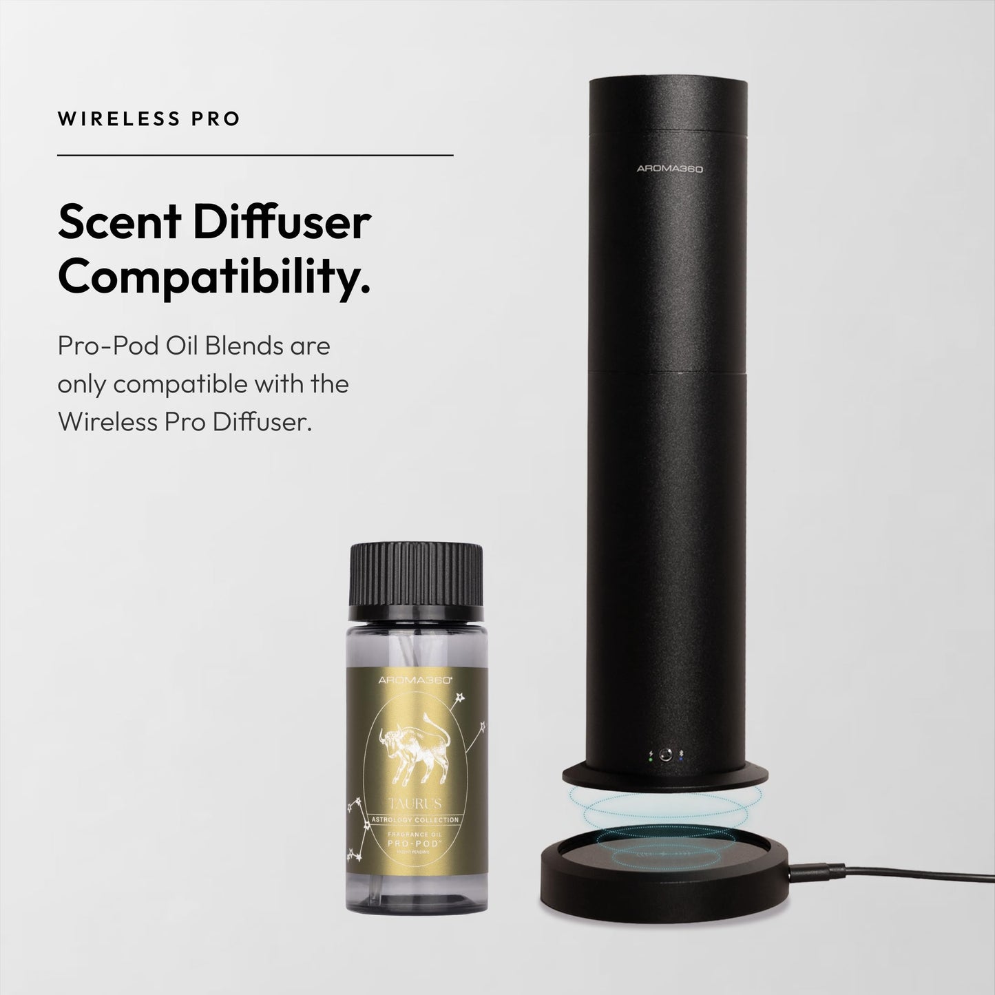 Aroma360 Taurus Pro-Pod Oil Blend | Luxury Diffuser Oil with Chinese Grapefruit, Saffron & Vetiver