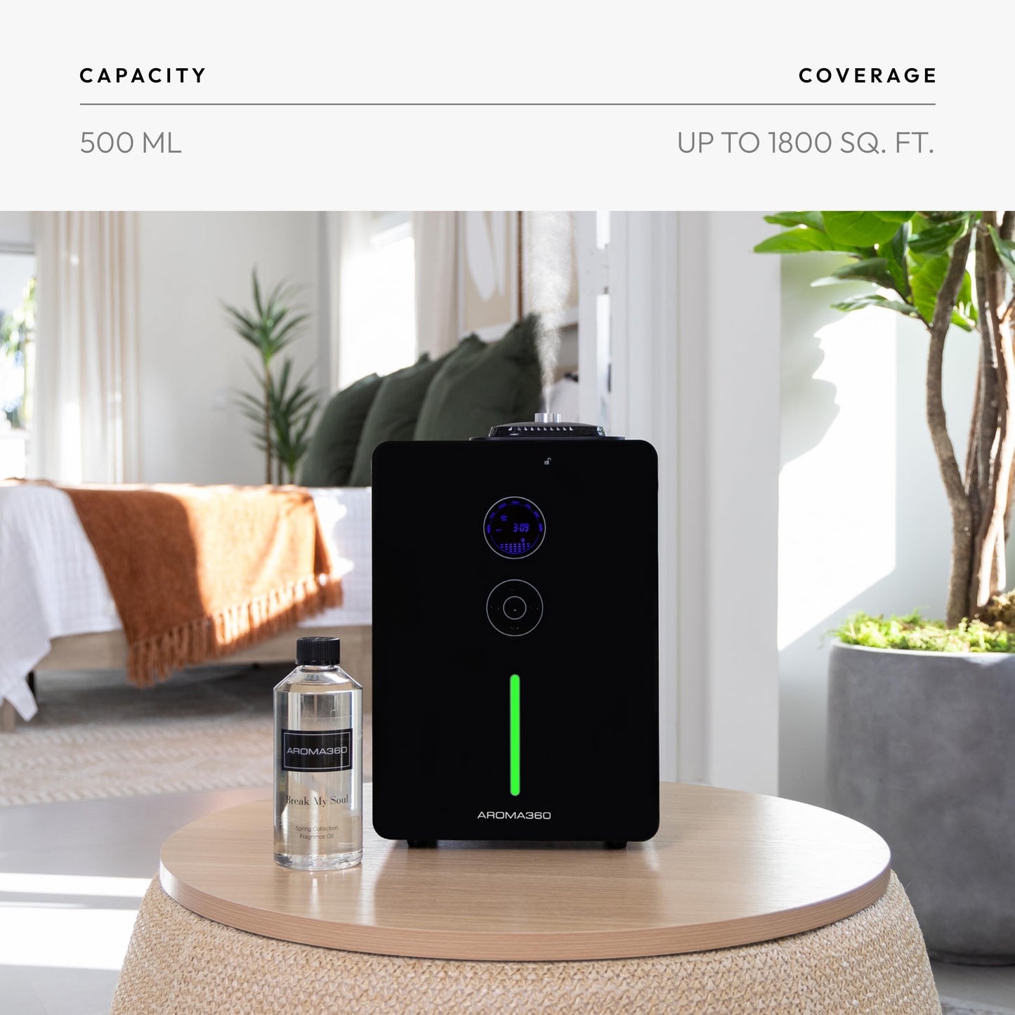 Aroma360 VanGogh360 Scent Diffuser – Heatless, Waterless Whole-Home Diffuser (Up to 1800 sq ft)