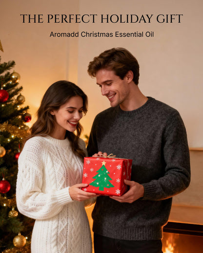 Aromadd Christmas Tree Diffuser Oil - Luxury Hotel Scent, Pine & Cedarwood Amber, 3.38 fl oz (100 mL)