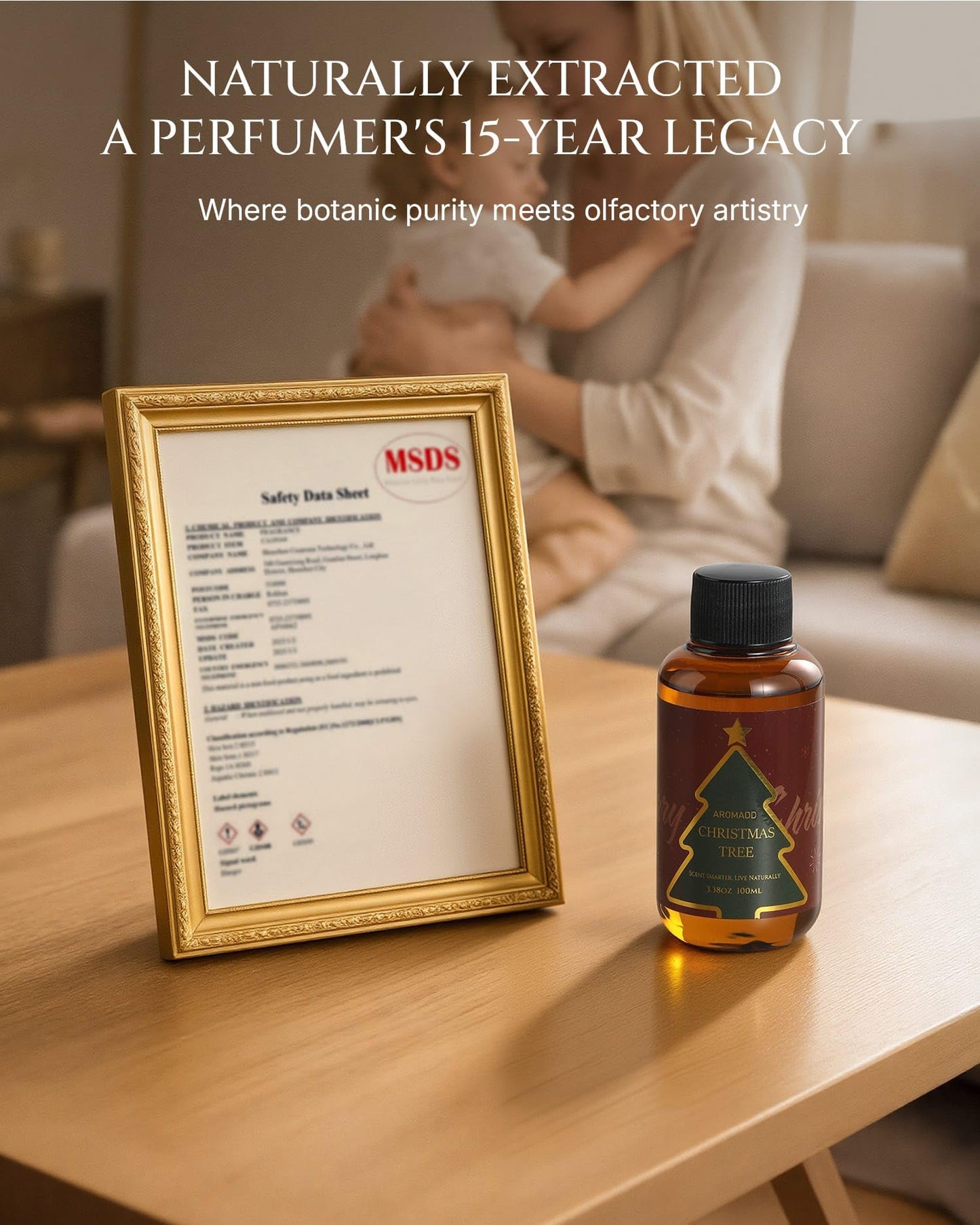 Aromadd Christmas Tree Diffuser Oil - Luxury Hotel Scent, Pine & Cedarwood Amber, 3.38 fl oz (100 mL)