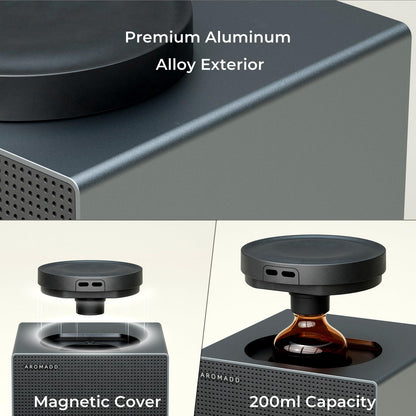 Aromadd Waterless Diffuser – Cold Air Diffusion for 1500 Sq Ft | 200ml | Black Titanium