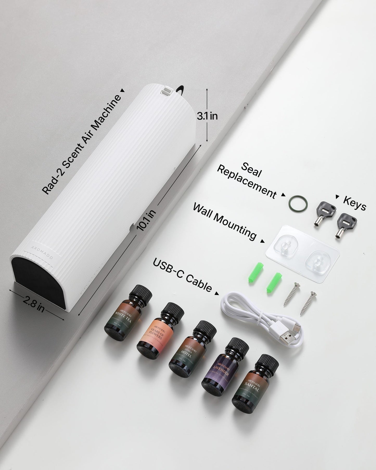 Aromadd Scent Diffuser Starter Kit – Waterless Smart Diffuser for 1500 sq ft