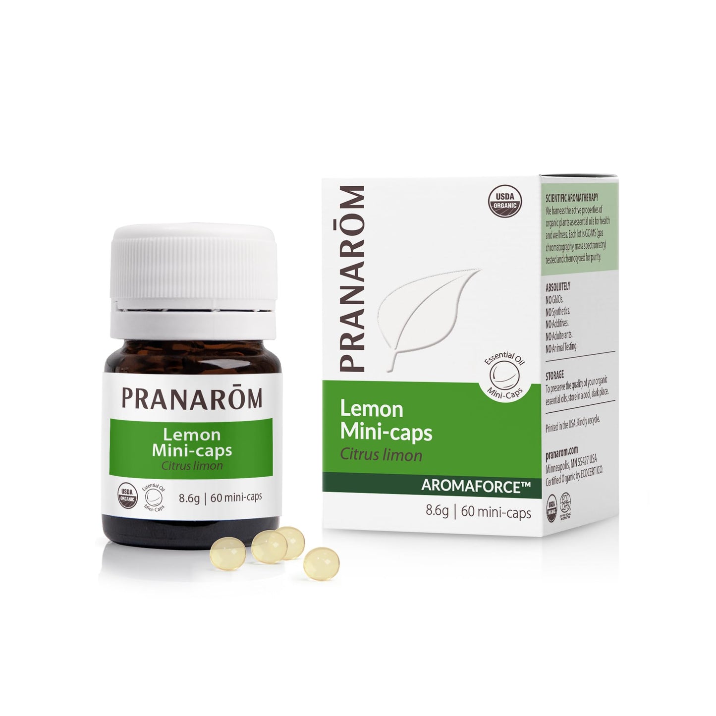 Aromaforce Lemon Mini-Caps – Digestive Health & Wellness