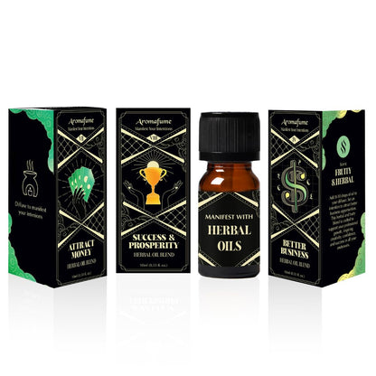 Aromafume Attract Money, Success & Prosperity Diffuser Oils — 3 x 10ml