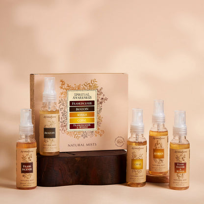Spiritual Awareness Resin Gift Set by Aromafume – 5x50ml, Non-Alcoholic & Vegan