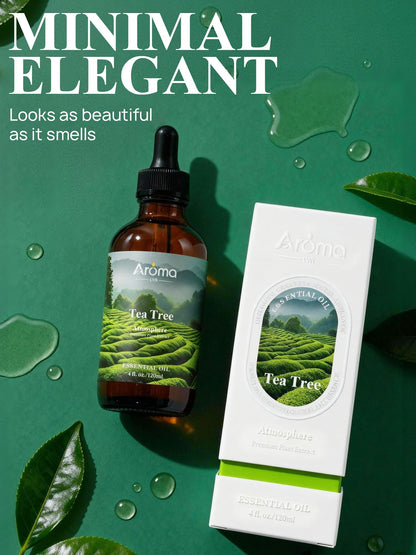 AromaLYA Tea Tree Oil – 4 Oz in Premium Gift Box | 100% Pure Essential Oil