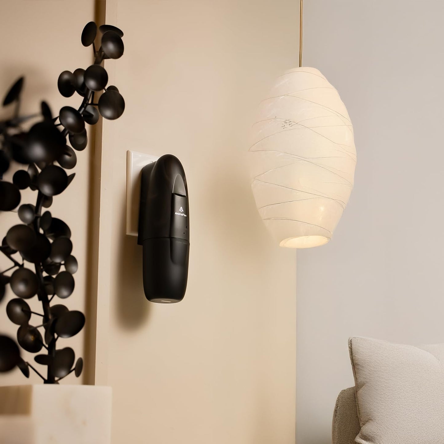 AromaPlan 5-Star Collection 2025 Plug-In Diffuser Cold Air & Waterless – 2 Fragrances Included, Silent 500 sq ft, Bluetooth App Control (Black)