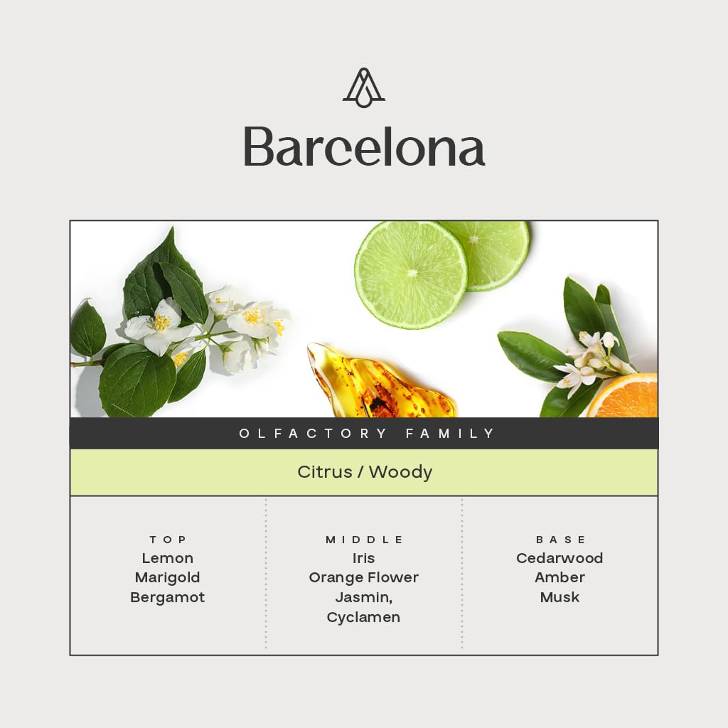 AromaPlan Barcelona Luxury Diffuser Oil – 150ml (5.07 Fl Oz), USA Made