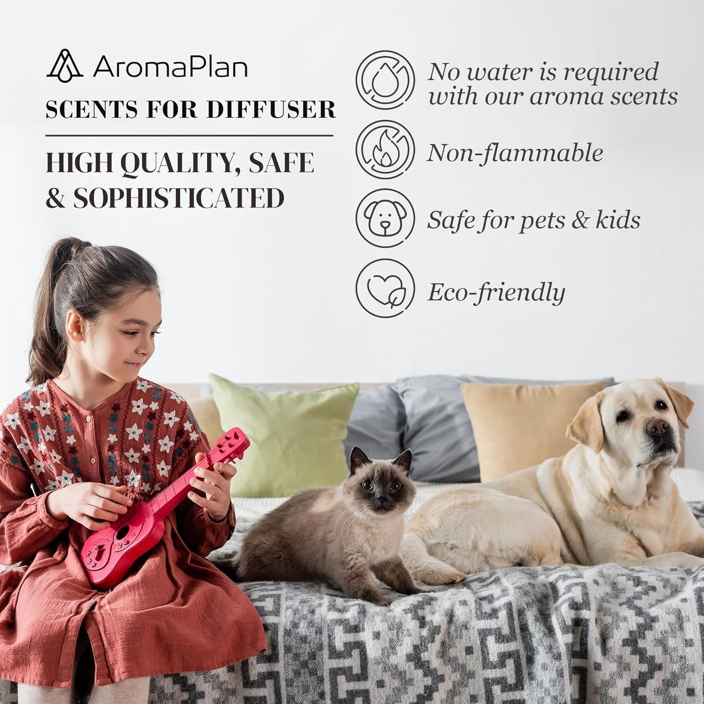 AromaPlan Clean Laundry Essential Oil – 5 fl oz / 148 ml for Diffusers | USA Fragrance