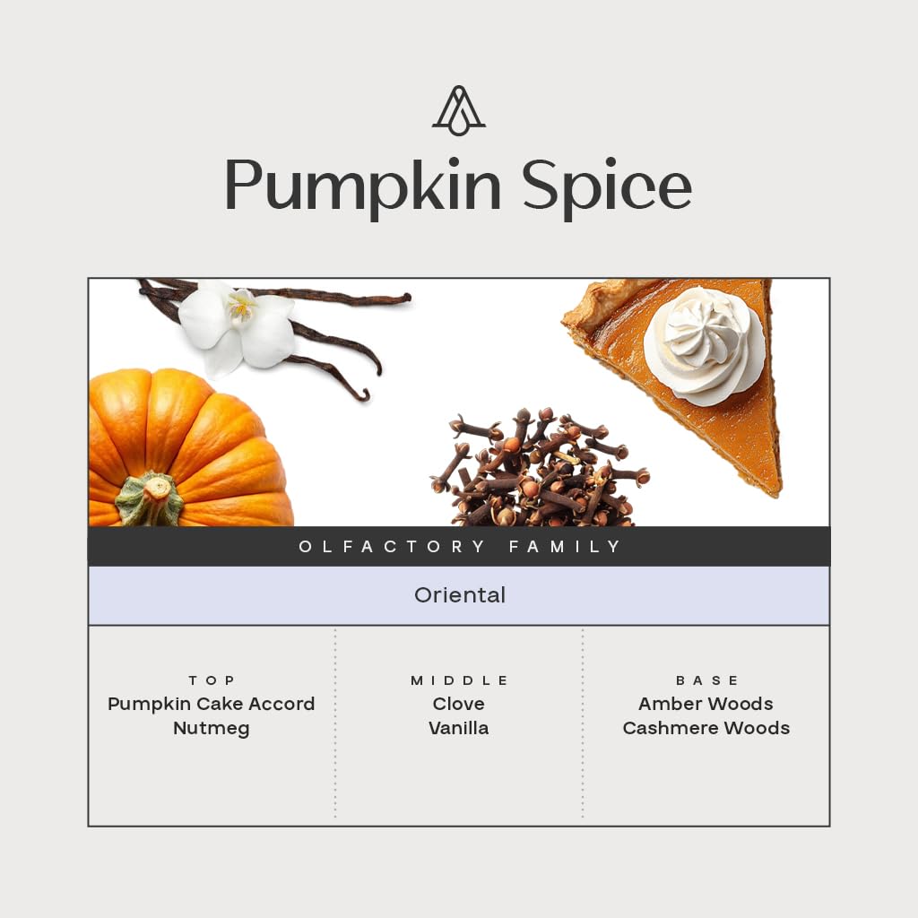 AromaPlan Pumpkin Spice Diffuser Oil – 5 Fl Oz (148ml) | Luxury Hotel & Home Fragrance, Made in USA