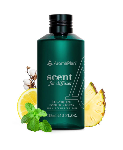 AromaPlan Clean Breeze Essential Oil | 5 fl oz / 148 ml | Long-Lasting Diffuser Fragrance | USA Made